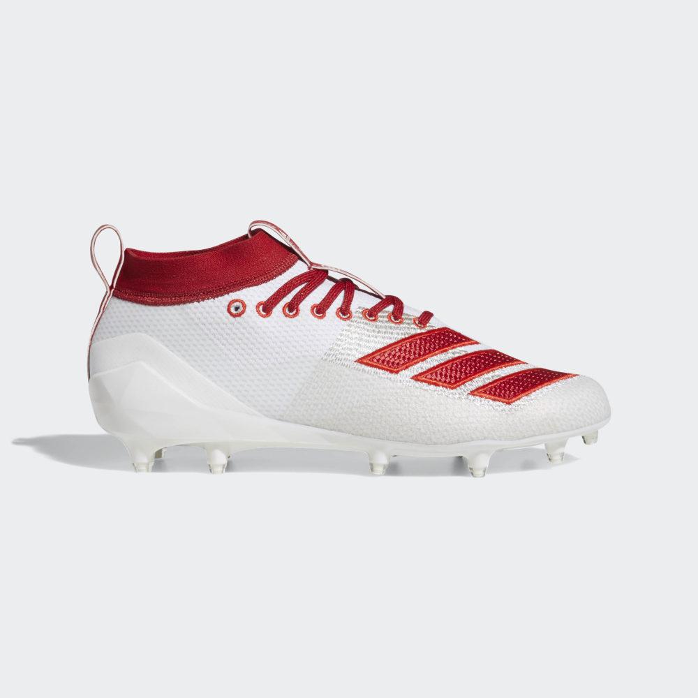 Adidas Men's adizero 8.0 Football Boots White/Red Ireland D97028